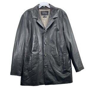 Wilsons Leather Pelle Studio Coat XLT Black Thinsulate Classic‎ Chic 90's Biker